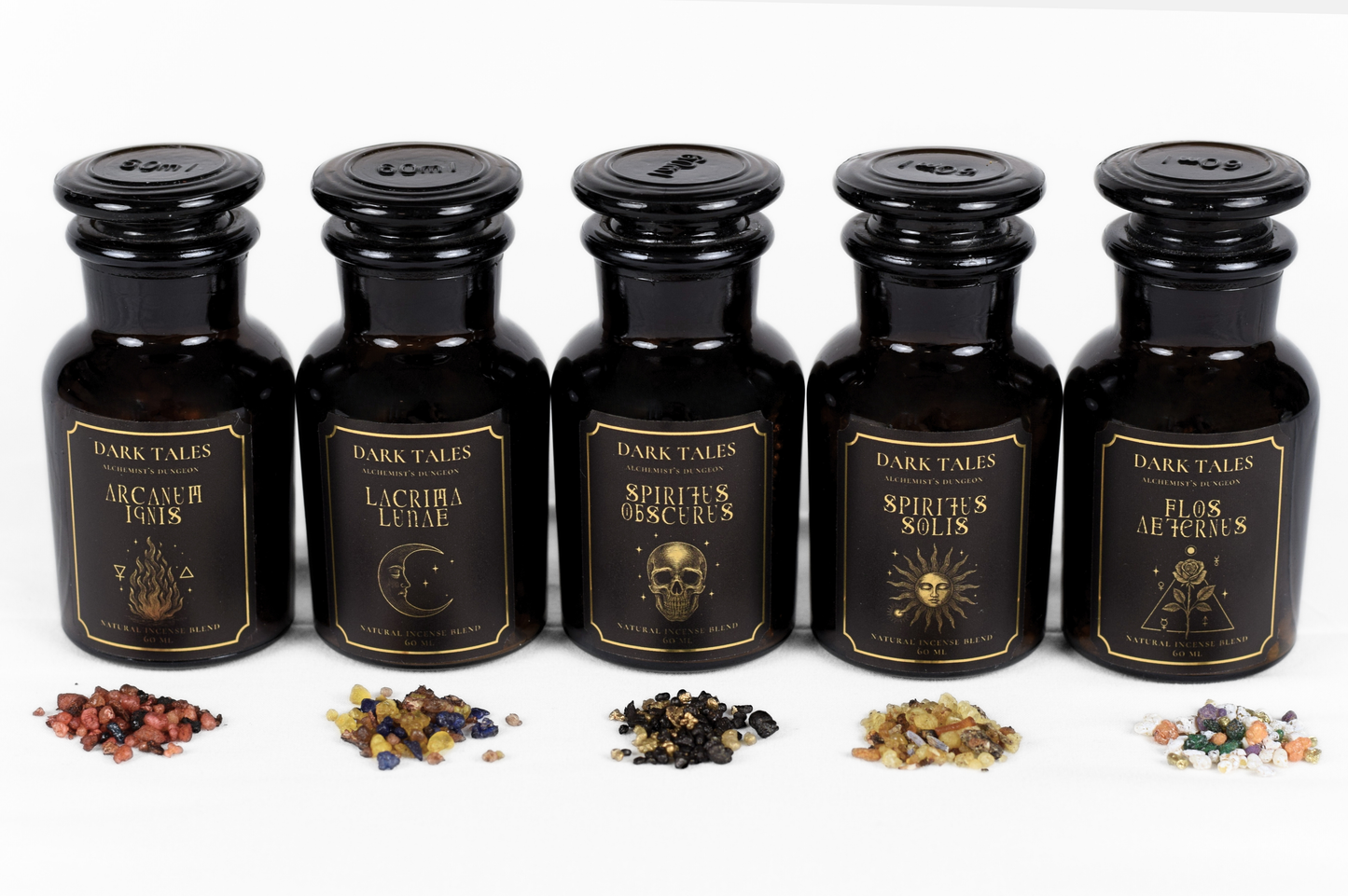 SPIRITUS OBSCURUS incense blend 60 ml dark resinous spiced aroma for ritual and meditation