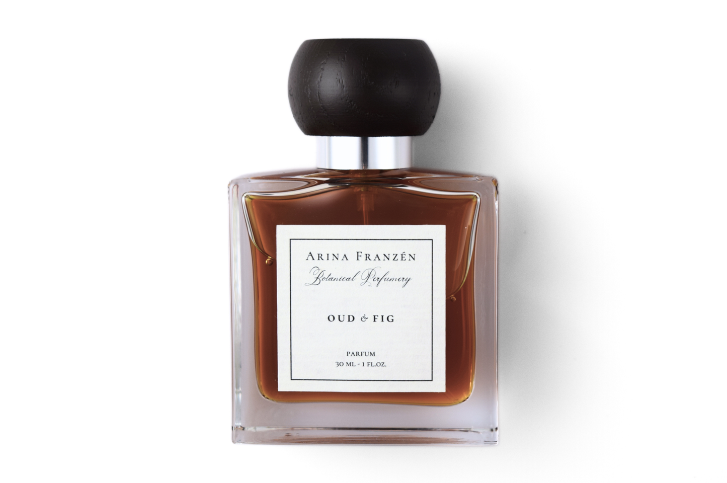 30ml bottle of OUD & FIG Volume II parfum with natural woody and fig notes