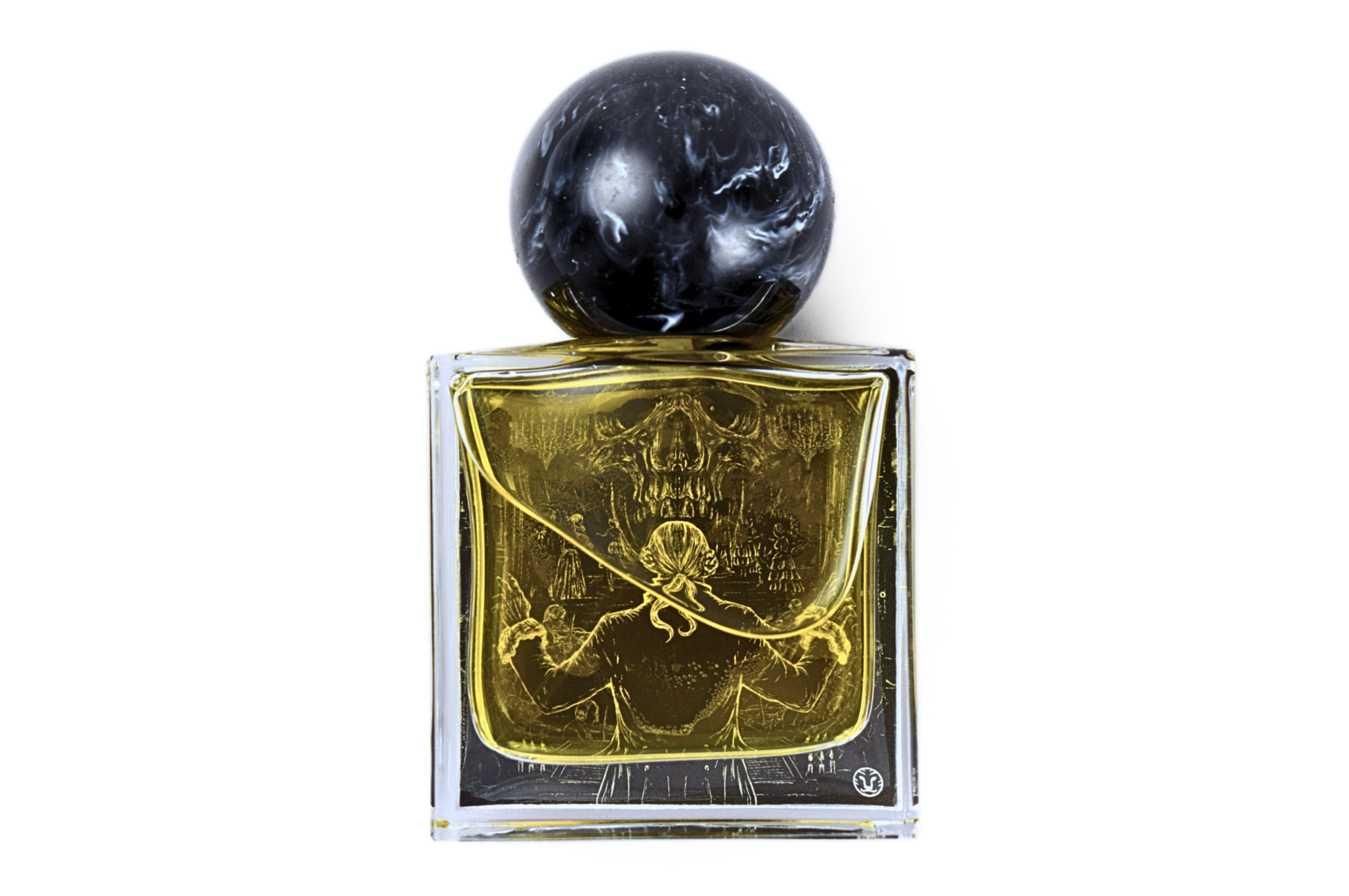 Amadeus perfume 30ml bottle with unique resin cap and powdery musk fragrance notes