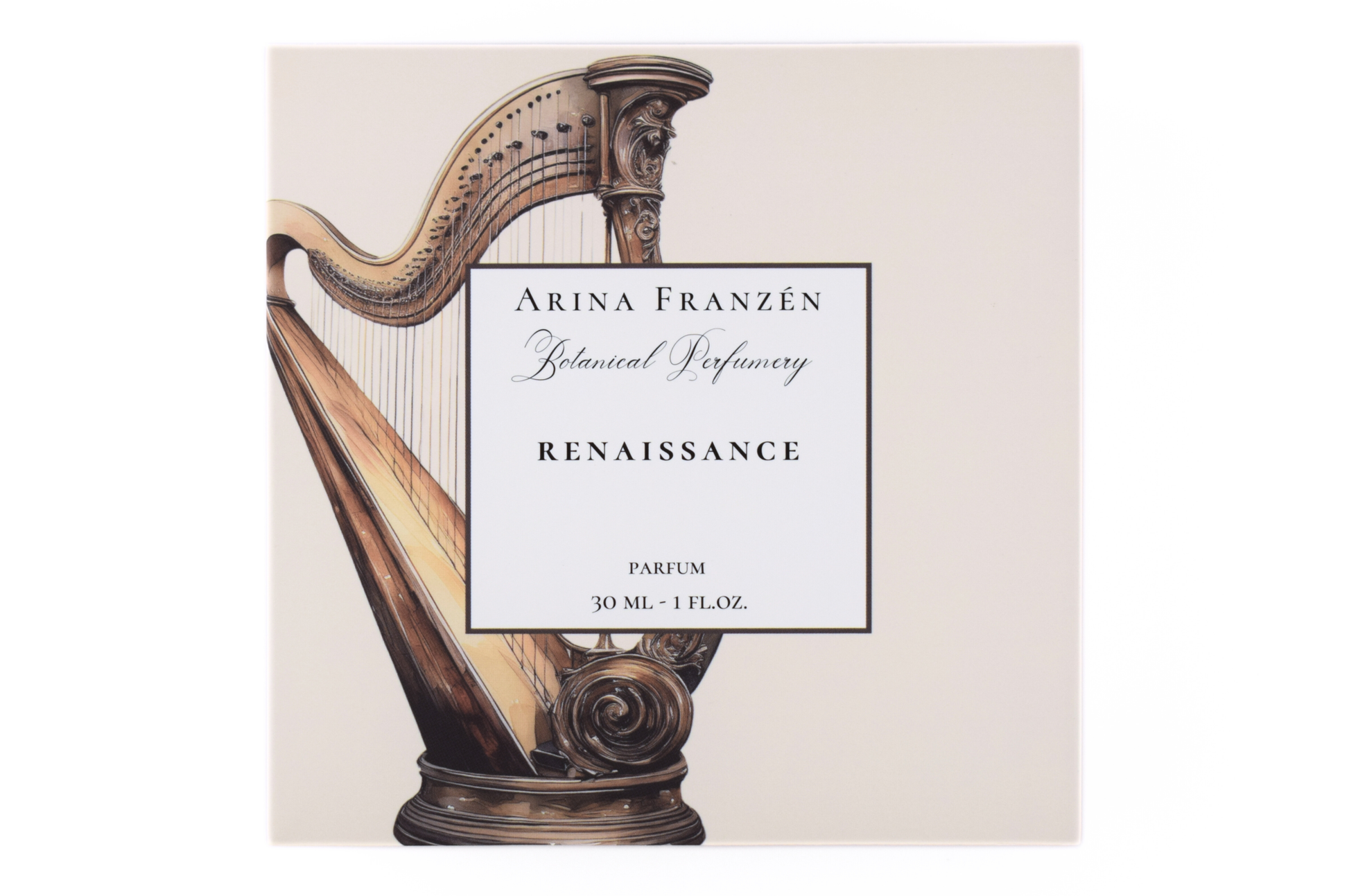 RENAISSANCE Volume II 30ml natural unisex parfum with herbaceous, light floral and woody notes by Arina Franzén Botanical Perfumery