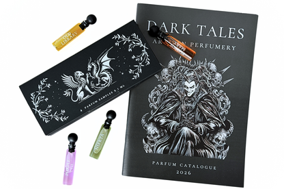 QUADRO SET parfum sample kit with 4 unisex 1 ml fragrance vials